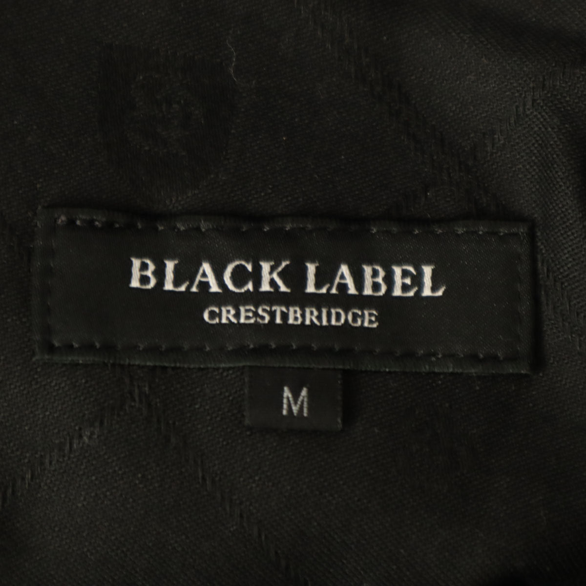 BLACK LABEL CRESTBRIDGE ブラックレーベルクレストブリッジ 日本製 幾何学柄 ジョガーパンツ M グレー メンズ