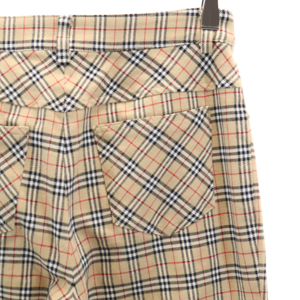 Burberrys Blue label バーバリーズブルーレーベル 90s オールド ノバチェック柄 ロングパンツ 36 ベージュ 三陽商会 レディース