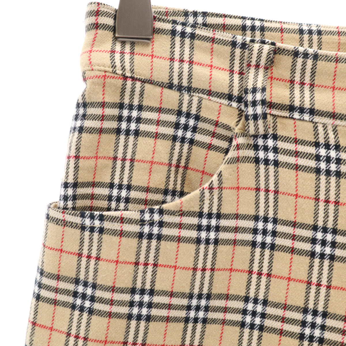 Burberrys Blue label バーバリーズブルーレーベル 90s オールド ノバチェック柄 ロングパンツ 36 ベージュ 三陽商会 レディース