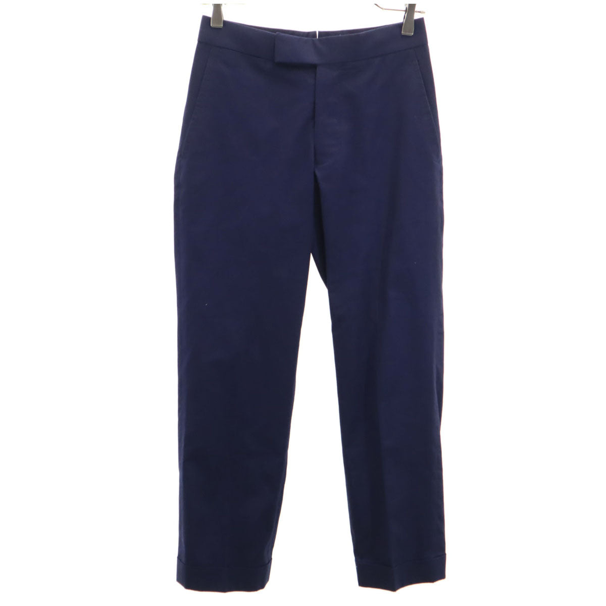 lacquer&c ラクアアンドシー 日本製 スラックスパンツ 42 ネイビー レディース