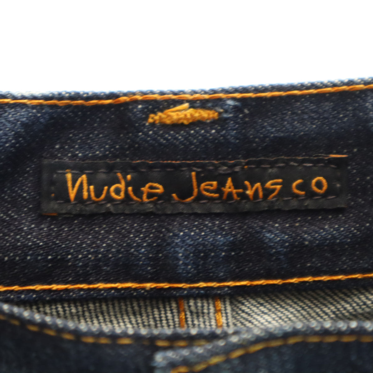 Nudie Jeans ヌーディージーンズ イタリア製 ストレートデニムパンツ W30 ネイビー ボタンフライ ジーンズ メンズ