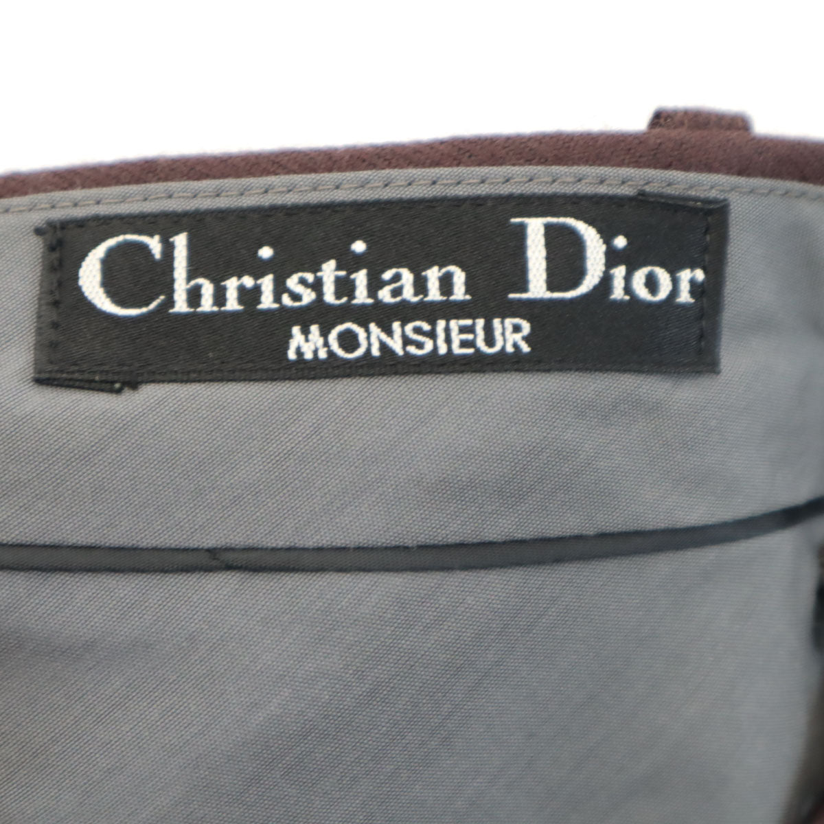 Christian Dior MONSIEUR クリスチャンディオール ムッシュ 90s オールド スラックスパンツ 88 ダークブラウン メンズ