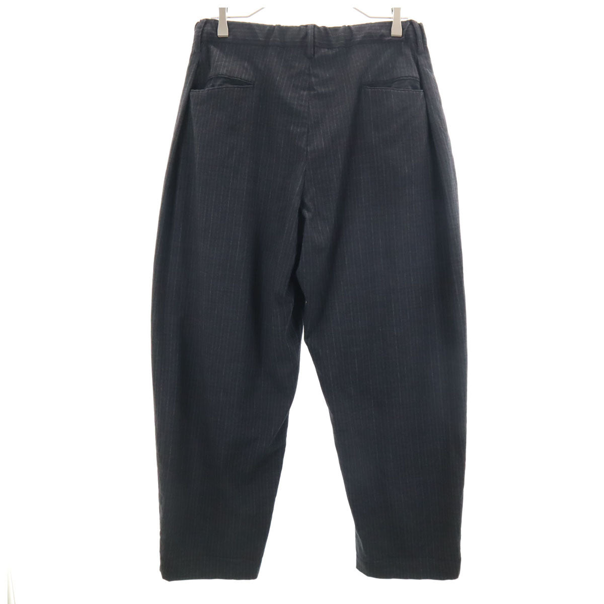 COLINA コリーナ 日本製 ウール ストライプ柄 イージーパンツ M グレー系 メンズ