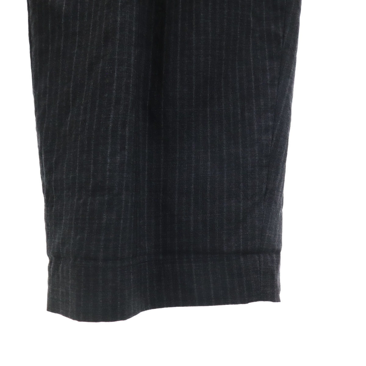 COLINA コリーナ 日本製 ウール ストライプ柄 イージーパンツ M グレー系 メンズ