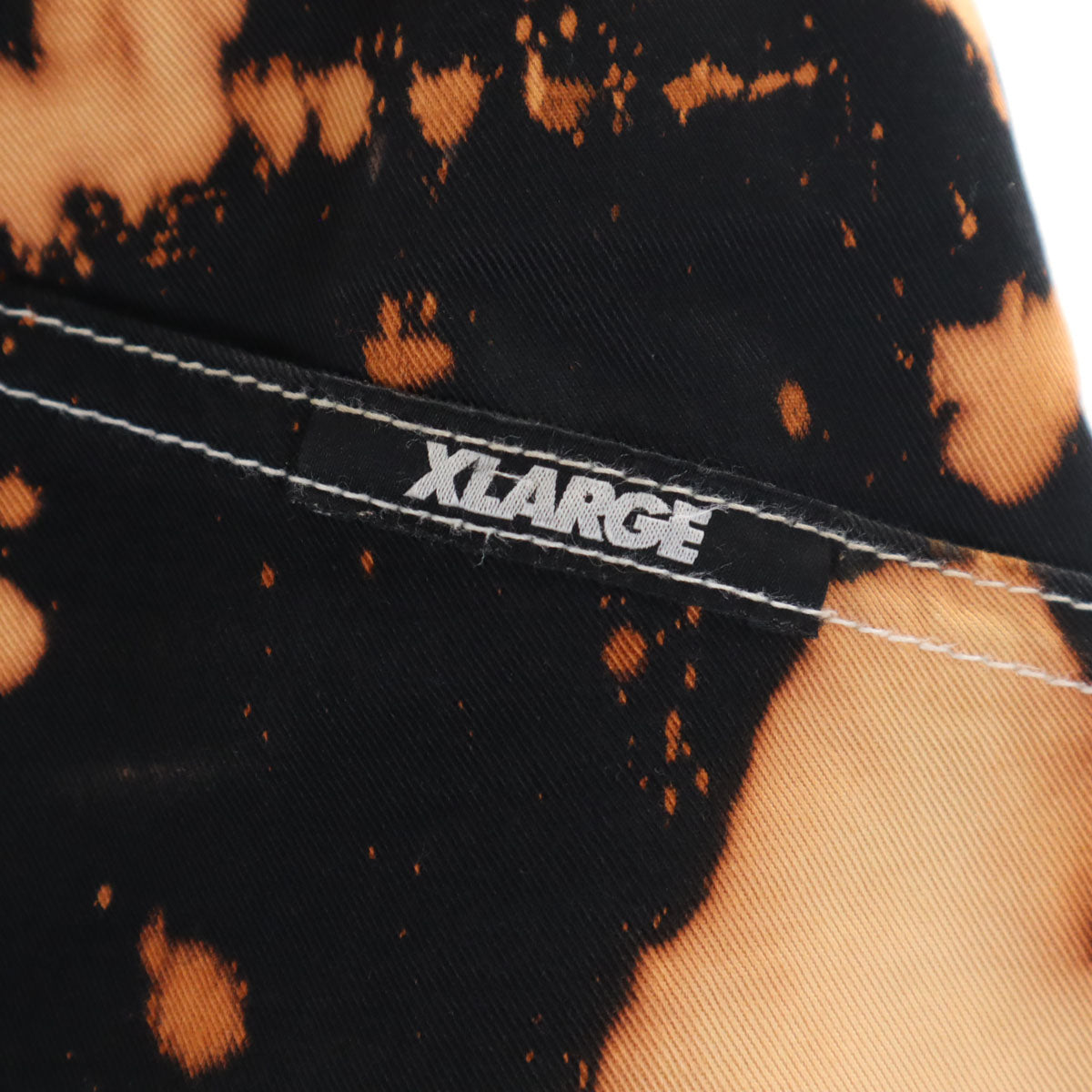 XLARGE エクストララージ 総柄 ペインターパンツ w32 ブラック系 メンズ