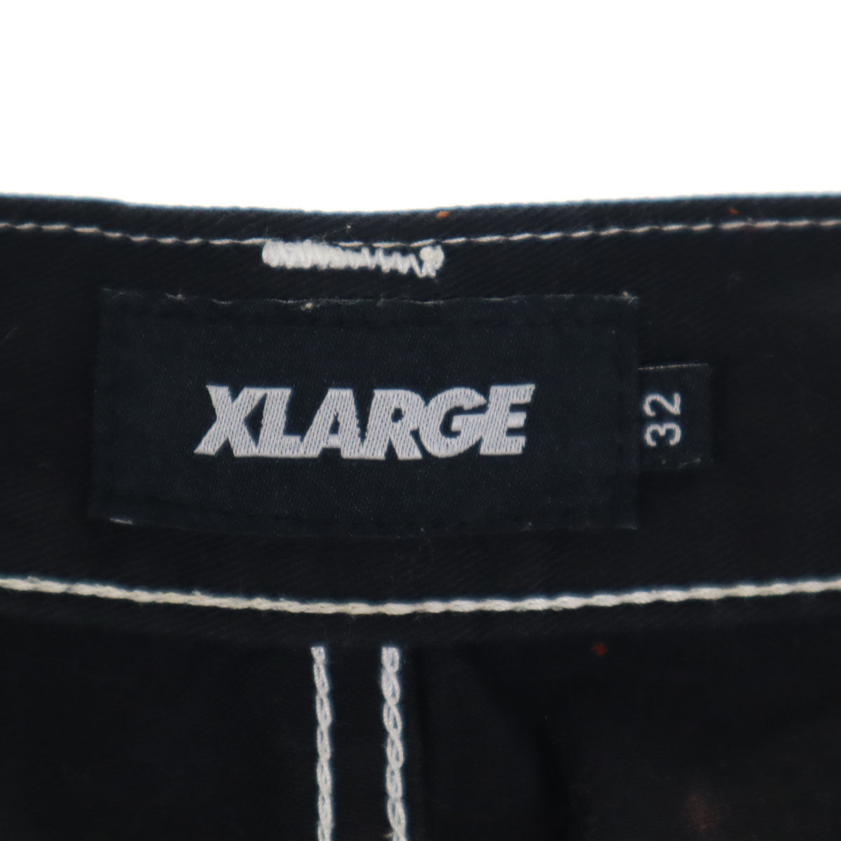XLARGE エクストララージ 総柄 ペインターパンツ w32 ブラック系 メンズ