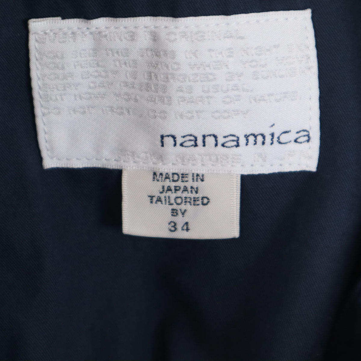 nanamica ナナミカ パンツ w34 ネイビー系 メンズ
