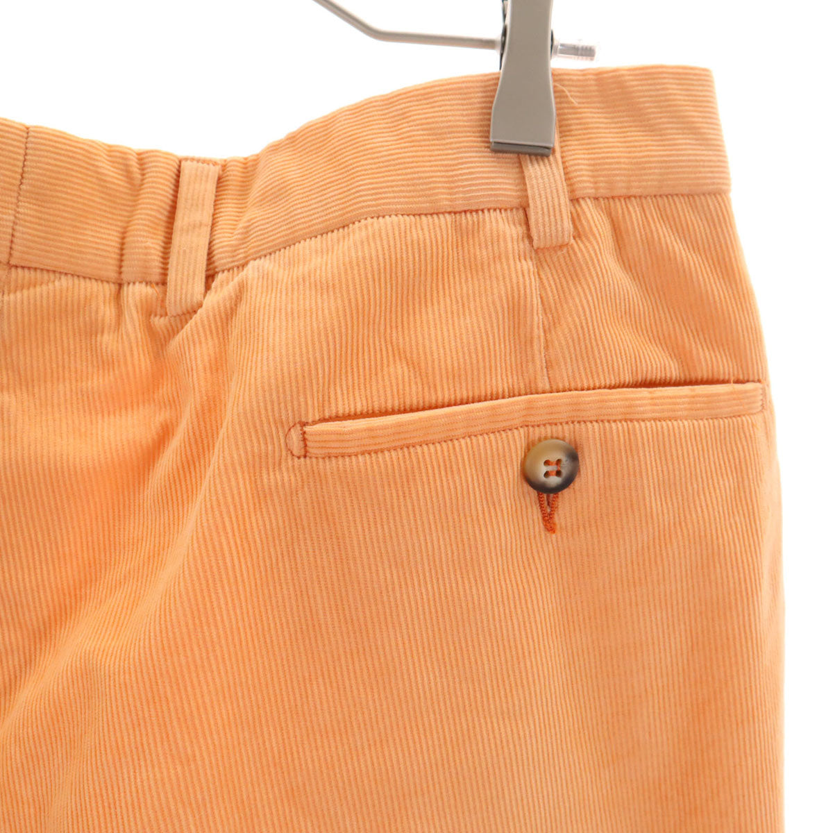 INCOTEX インコテックス DORIANI タック コーデュロイパンツ 52 オレンジ系 メンズ
