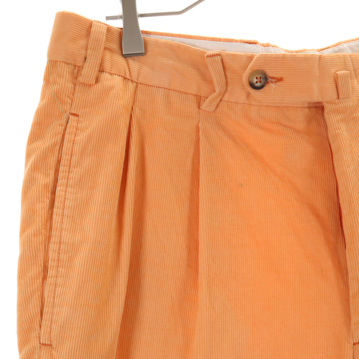 INCOTEX インコテックス DORIANI タック コーデュロイパンツ 52 オレンジ系 メンズ