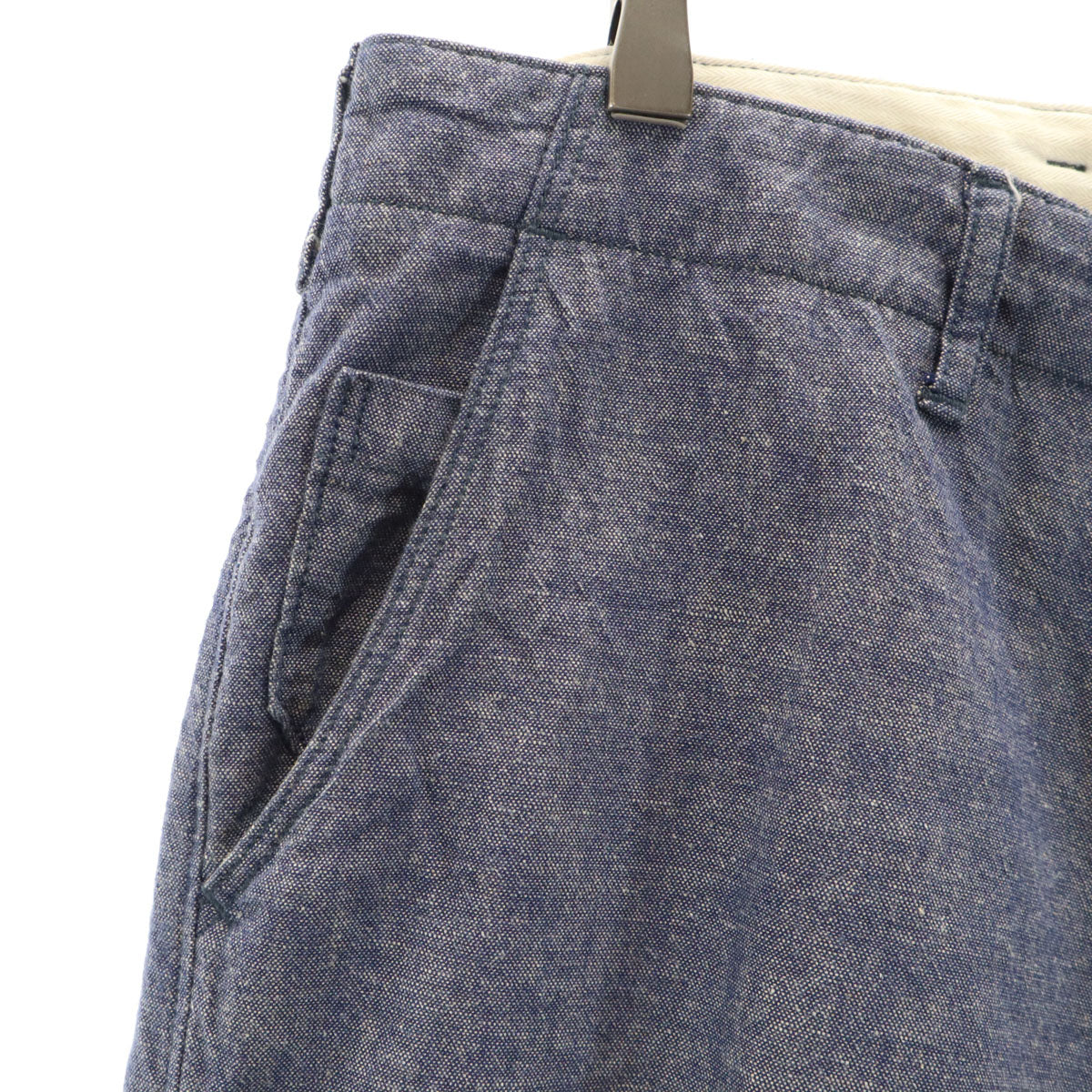 SPELL BOUND スペルバウンド リネンブレンド 日本製 パンツ W32 ネイビー系 メンズ