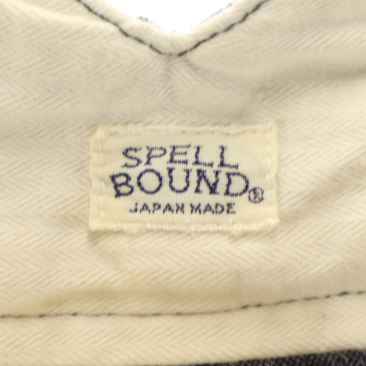 SPELL BOUND スペルバウンド リネンブレンド 日本製 パンツ W32 ネイビー系 メンズ