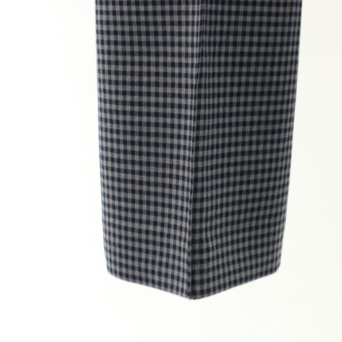 FENDI フェンディ イタリア製 ギンガムチェック パンタロン パンツ 40 ネイビー レディース