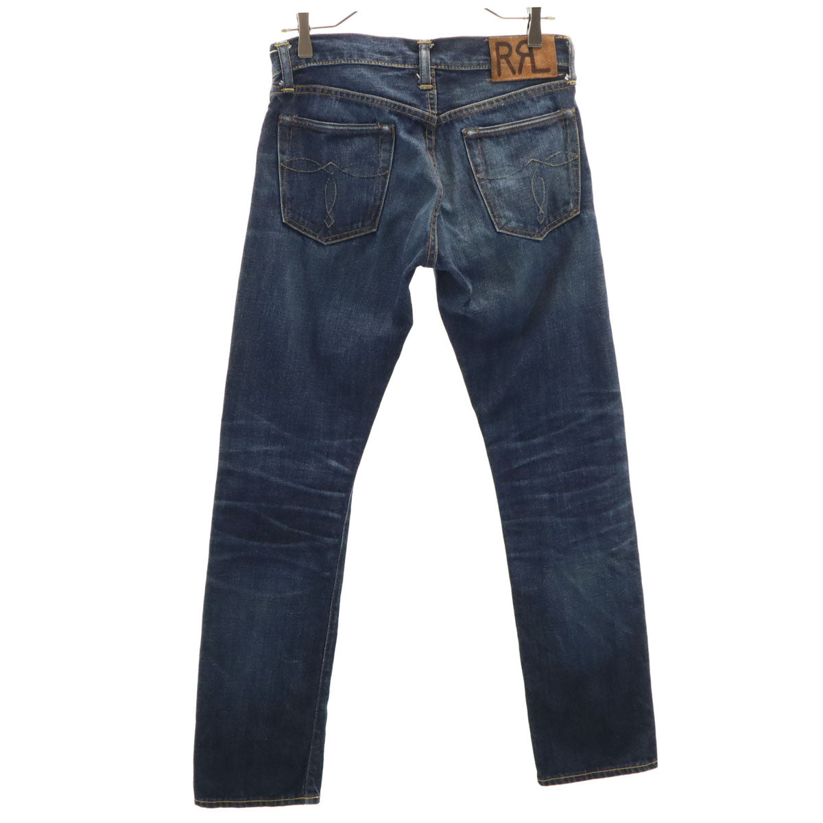 ダブルアールエル RRL USA製 スリムデニムパンツ W28 インディゴ RALPH LAUREN ラルフローレン ジーンズ メンズ