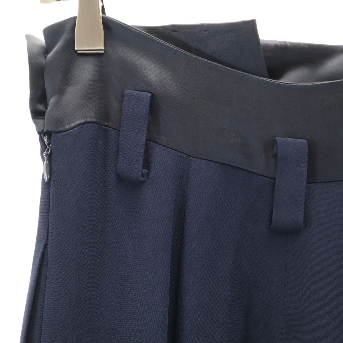 Christian Dior BOUTIQUE クリスチャンディオール ブティック 90s フランス製 オールド ハイウエスト ワイドパンツ 34 ネイビー レディース