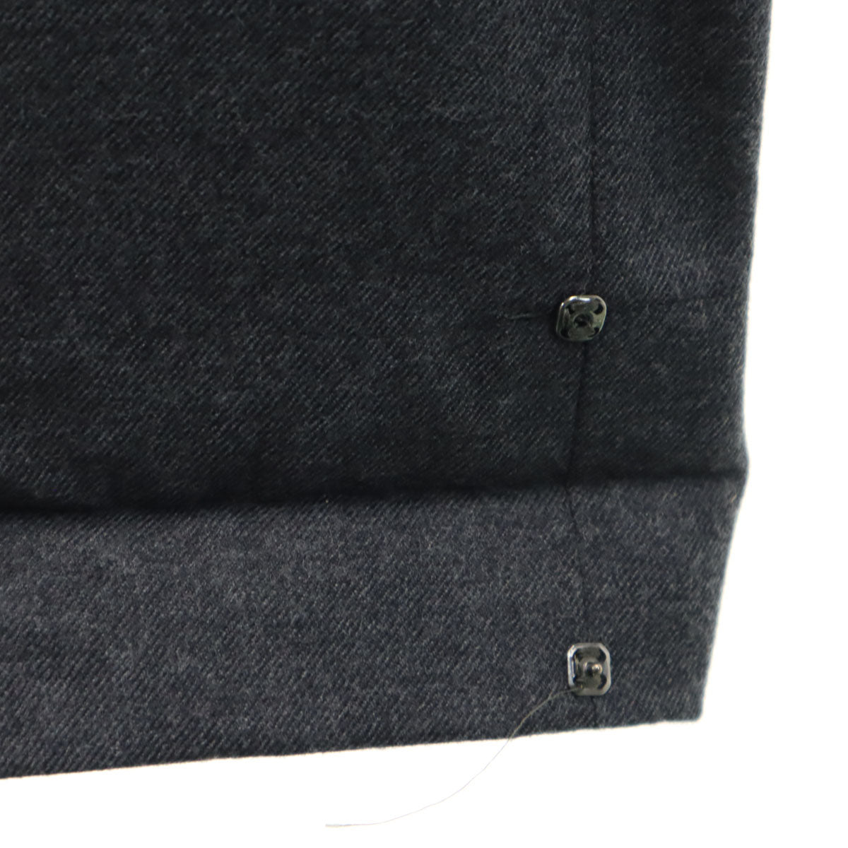 MACKINTOSH LONDON マッキントッシュロンドン フラノ生地 スラックスパンツ 88 チャコールグレー メンズ