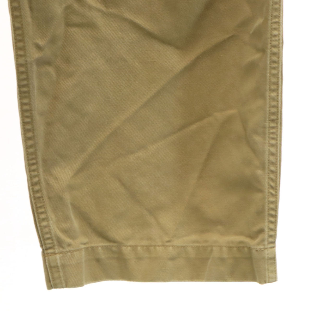 COMOLI コモリ 日本製 ベルテッド チノパンツ 1 ベージュ メンズ