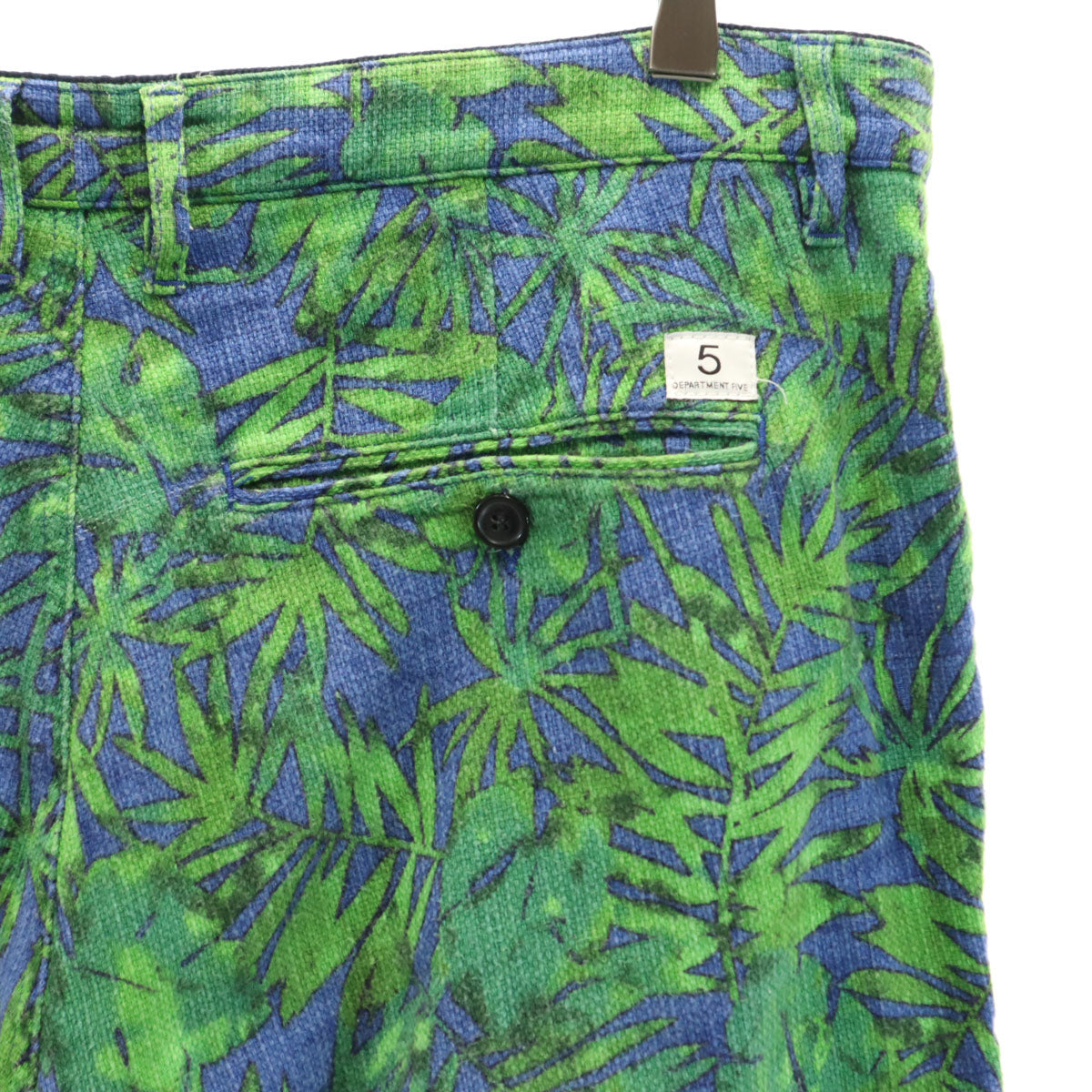 Department 5 デパートメントファイブ イタリア製 リネンブレンド 総柄 パンツ W34 ネイビー系 メンズ