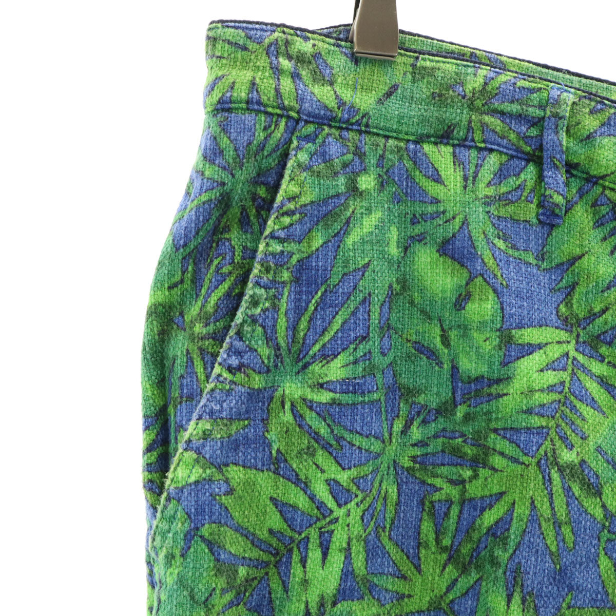 Department 5 デパートメントファイブ イタリア製 リネンブレンド 総柄 パンツ W34 ネイビー系 メンズ