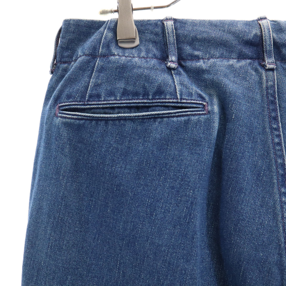 nanamica ナナミカ 日本製 ワイドデニムパンツ w32 インディゴ ジーンズ メンズ