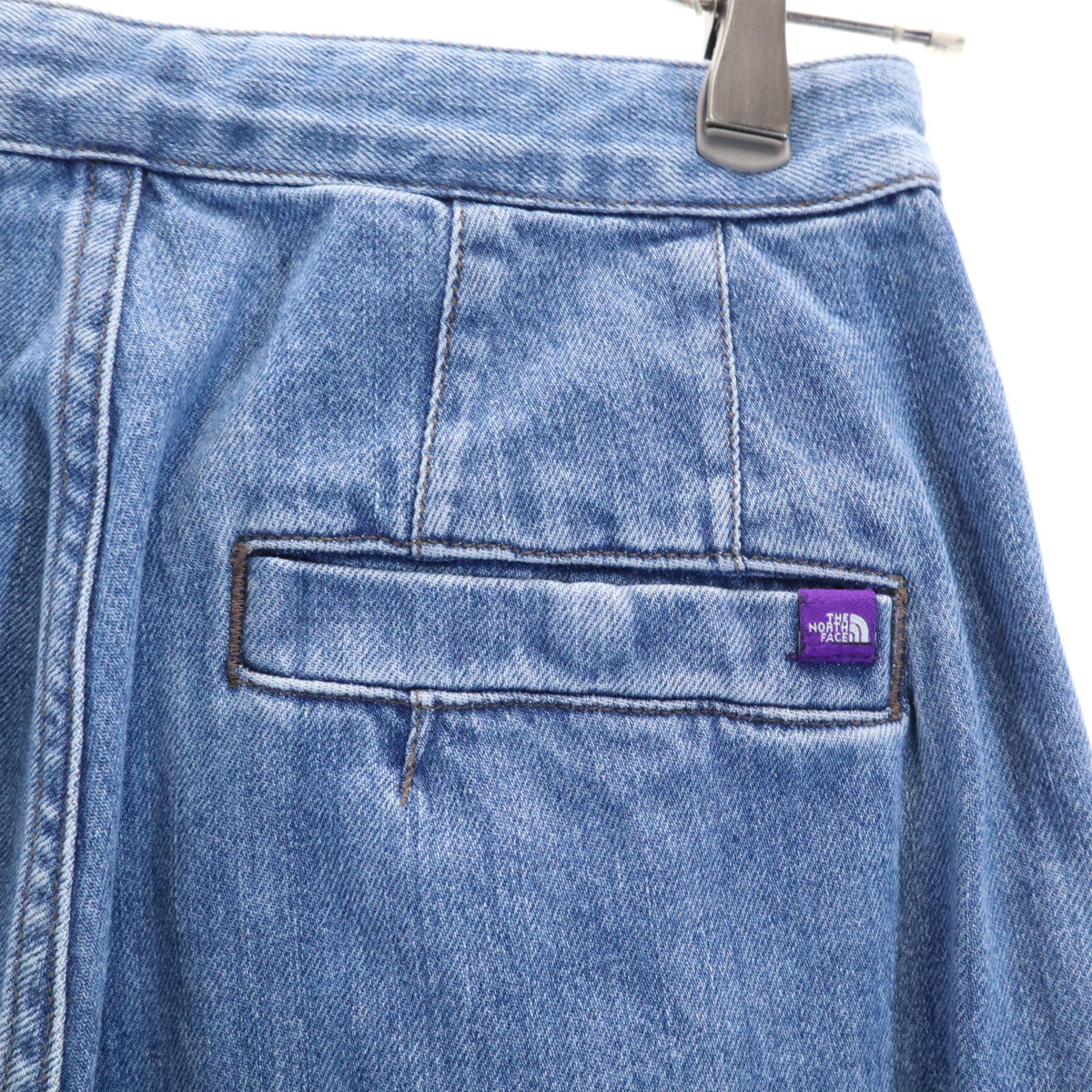THE NORTH FACE ザノースフェイス パープルレーベル ワイドデニムパンツ WS ブルー系 ジーンズ アウトドア N25SC108 メンズ