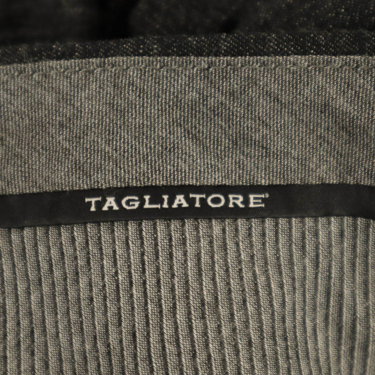 TAGLIATORE タリアトーレ イタリア製 ウールブレンド タック パンツ 48 グレー系 メンズ