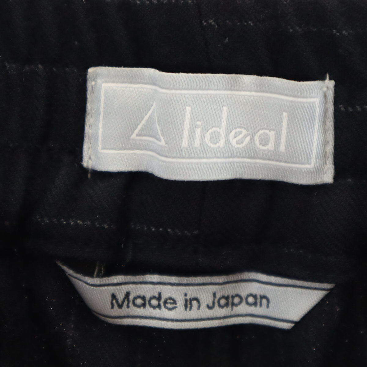 lideal リディアル 日本製 ウールブレンド ストライプ ジョガーパンツ M ネイビー系 メンズ