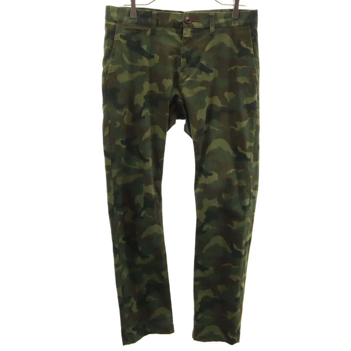BLACK LABEL CRESTBRIDGE ブラックレーベルクレストブリッジ 迷彩柄 ストレッチ ストレートパンツ 79 カーキ系 三陽商会 メンズ