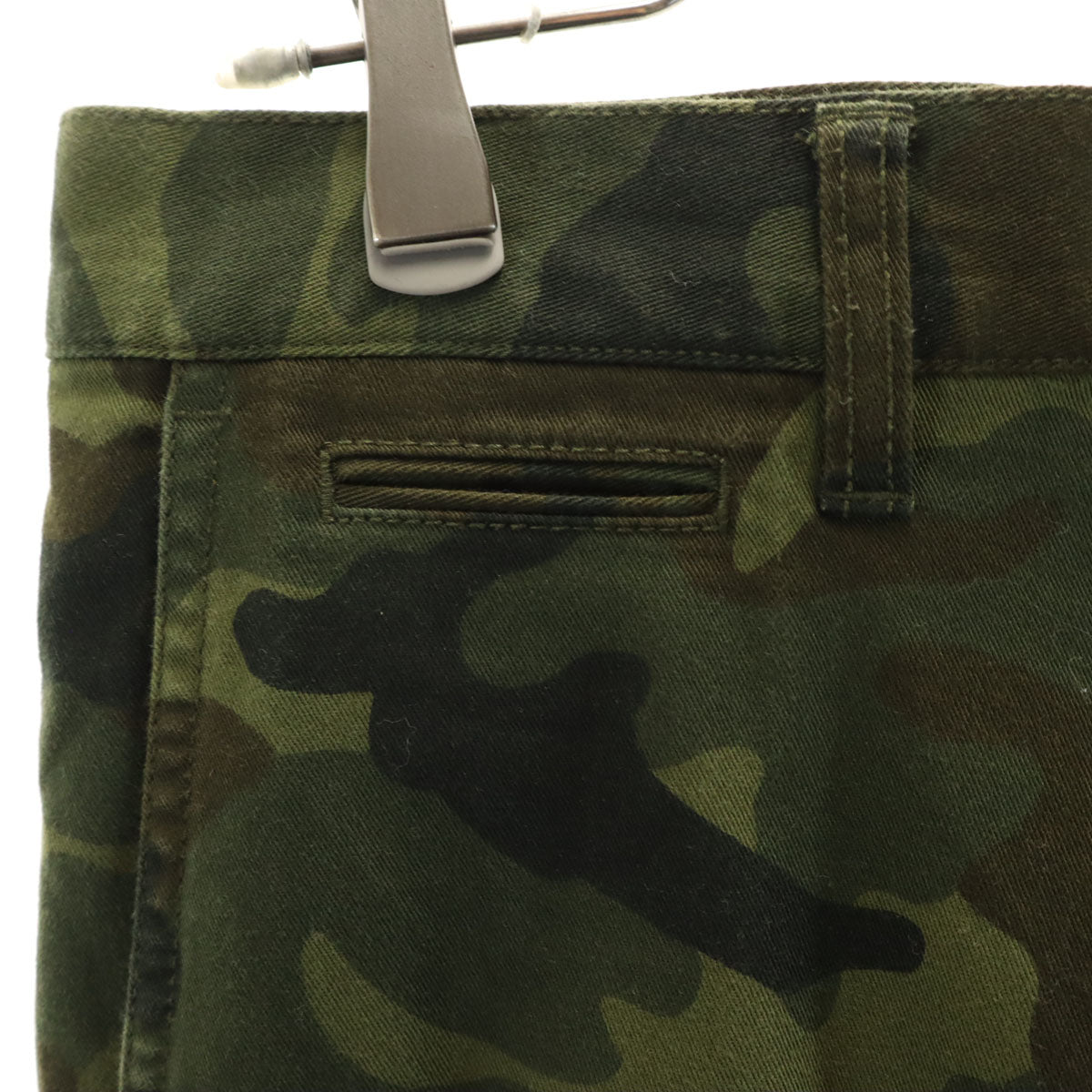 BLACK LABEL CRESTBRIDGE ブラックレーベルクレストブリッジ 迷彩柄 ストレッチ ストレートパンツ 79 カーキ系 三陽商会 メンズ