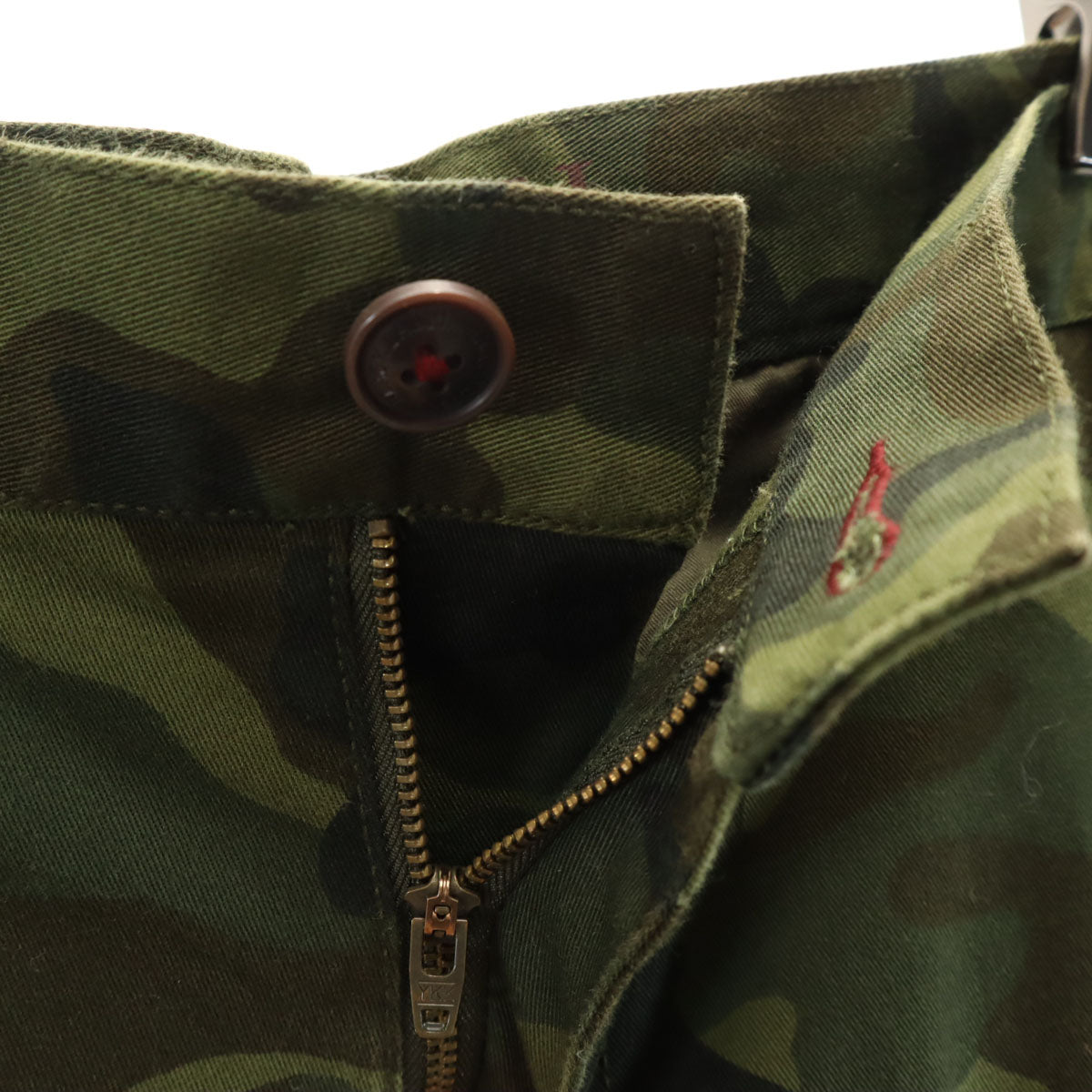 BLACK LABEL CRESTBRIDGE ブラックレーベルクレストブリッジ 迷彩柄 ストレッチ ストレートパンツ 79 カーキ系 三陽商会 メンズ