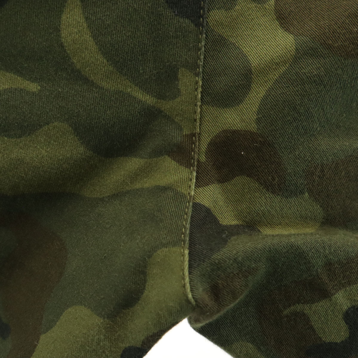 BLACK LABEL CRESTBRIDGE ブラックレーベルクレストブリッジ 迷彩柄 ストレッチ ストレートパンツ 79 カーキ系 三陽商会 メンズ