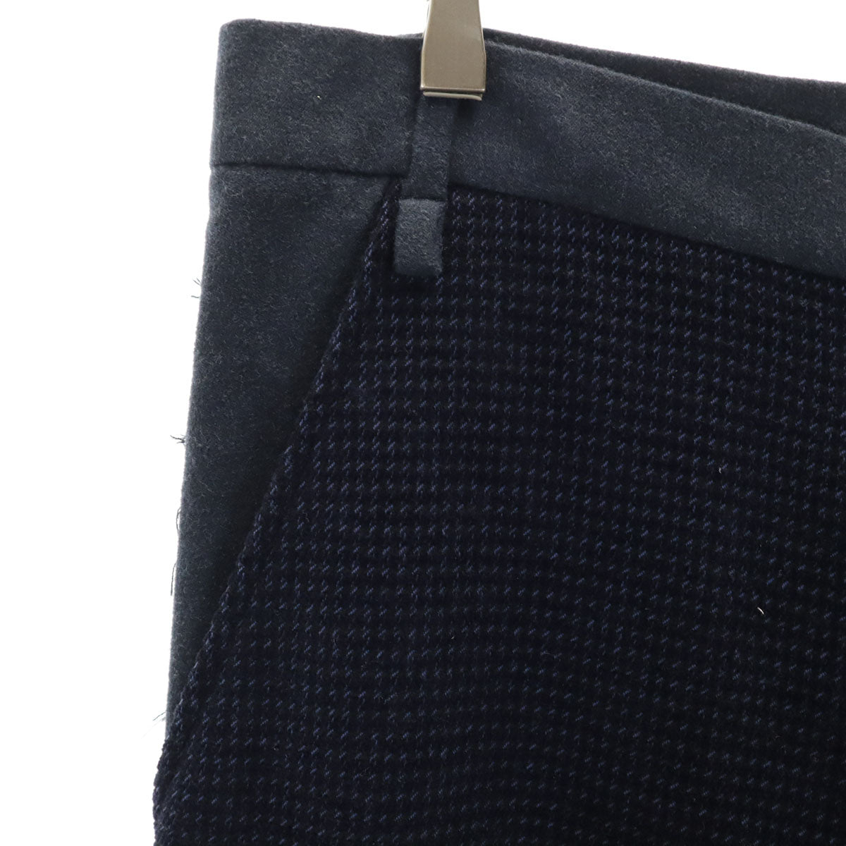 未使用 NAPE_ ネイプ 総柄 カットオフ加工 スラックスパンツ M-3 ネイビー メンズ