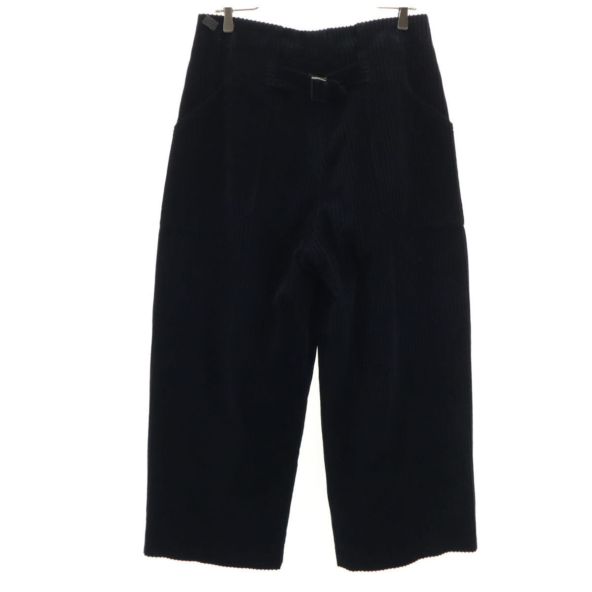 STUDIO NICHOLSON スタジオニコルソン ポルトガル製 コーデュロイ ワイドパンツ 1 濃紺 シンチバック レディース