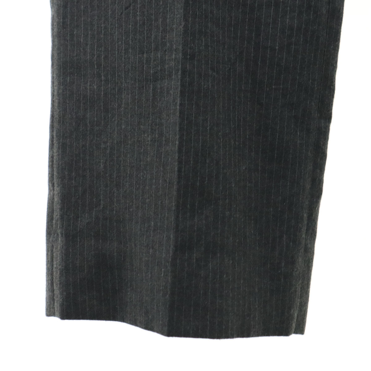 80s ヴィンテージ ストライプ柄 スラックスパンツ チャコールグレー TALONジップ メンズ