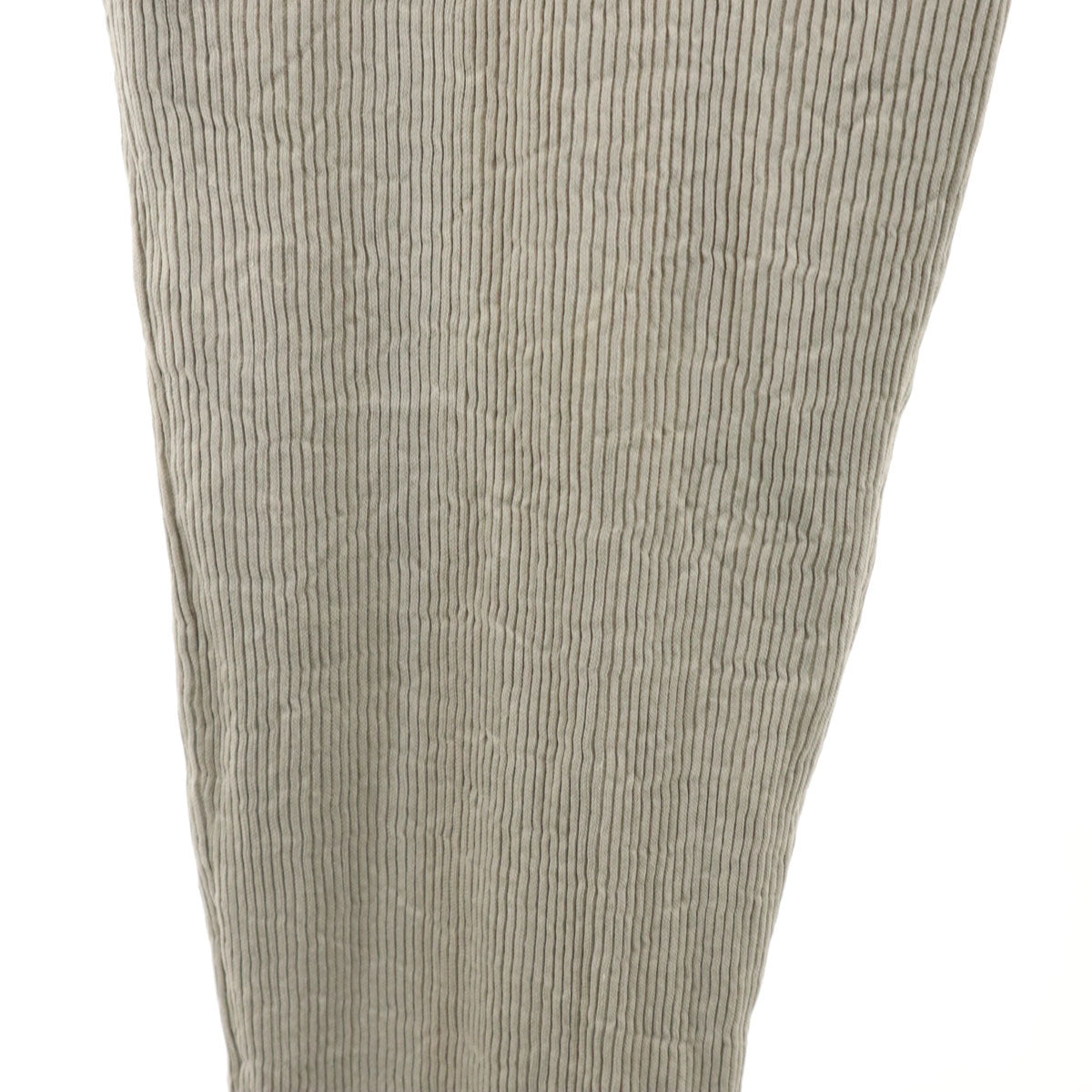 GIORGIO ARMANI ジョルジオアルマーニ イタリア製 プリーツリブ加工 ロングパンツ 54R グレージュ メンズ