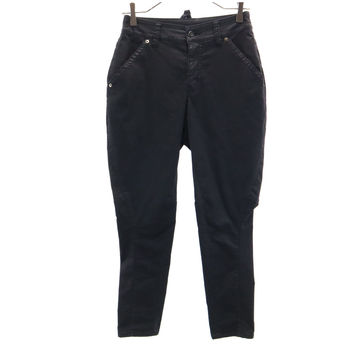 β ベータ テーパードパンツ 7 ブラック レディース