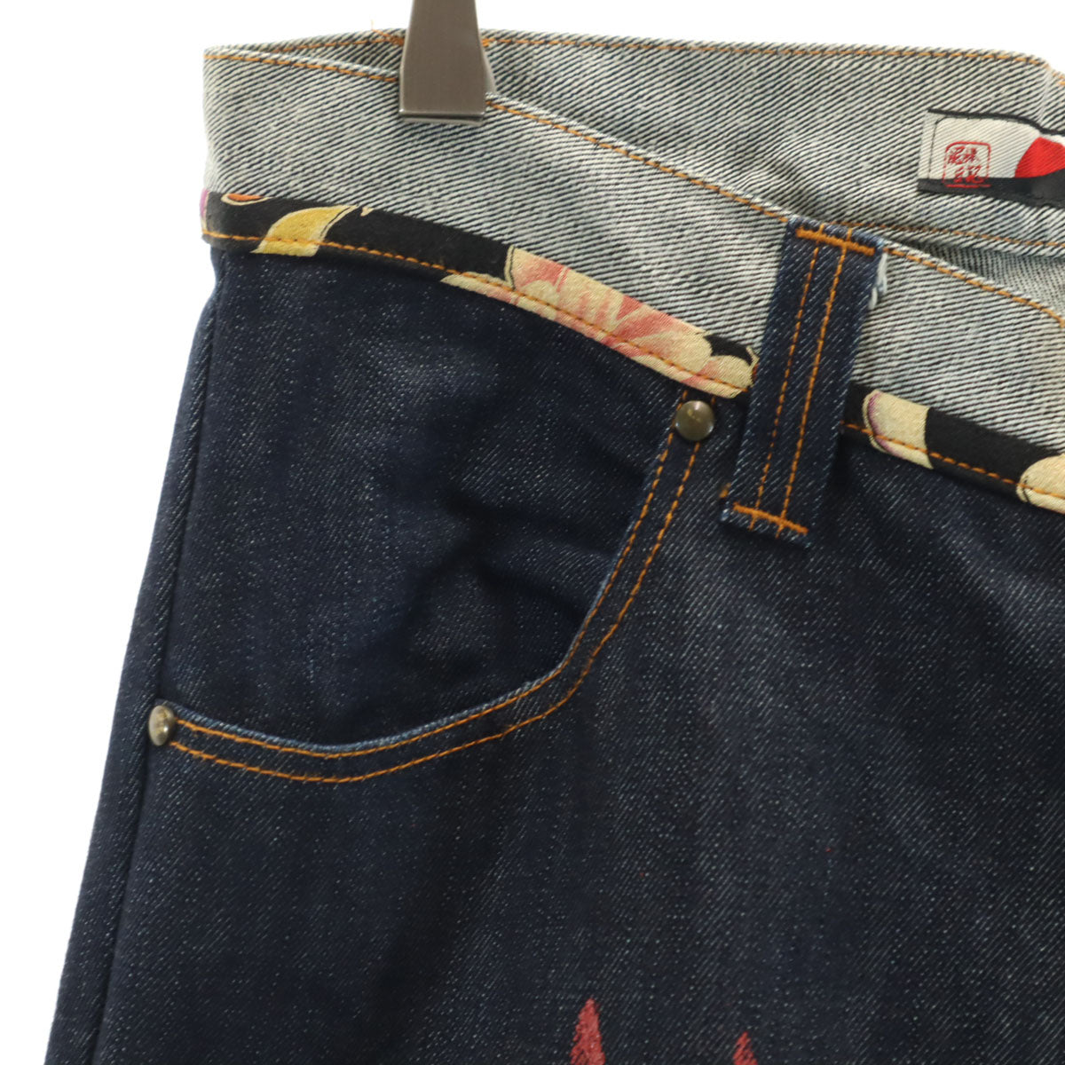 泥棒日記 ドロボウニッキ デニムパンツ w30 インディゴ ジーンズ 和柄 メンズ