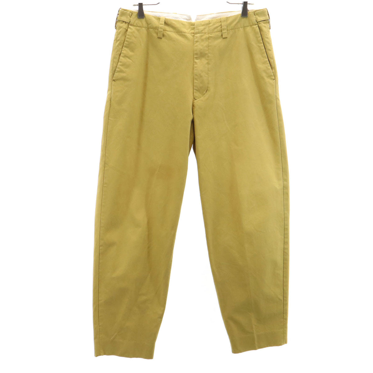 YAECA WRITE ヤエカライト 日本製 シンチバック スラックスパンツ M マスタード メンズ