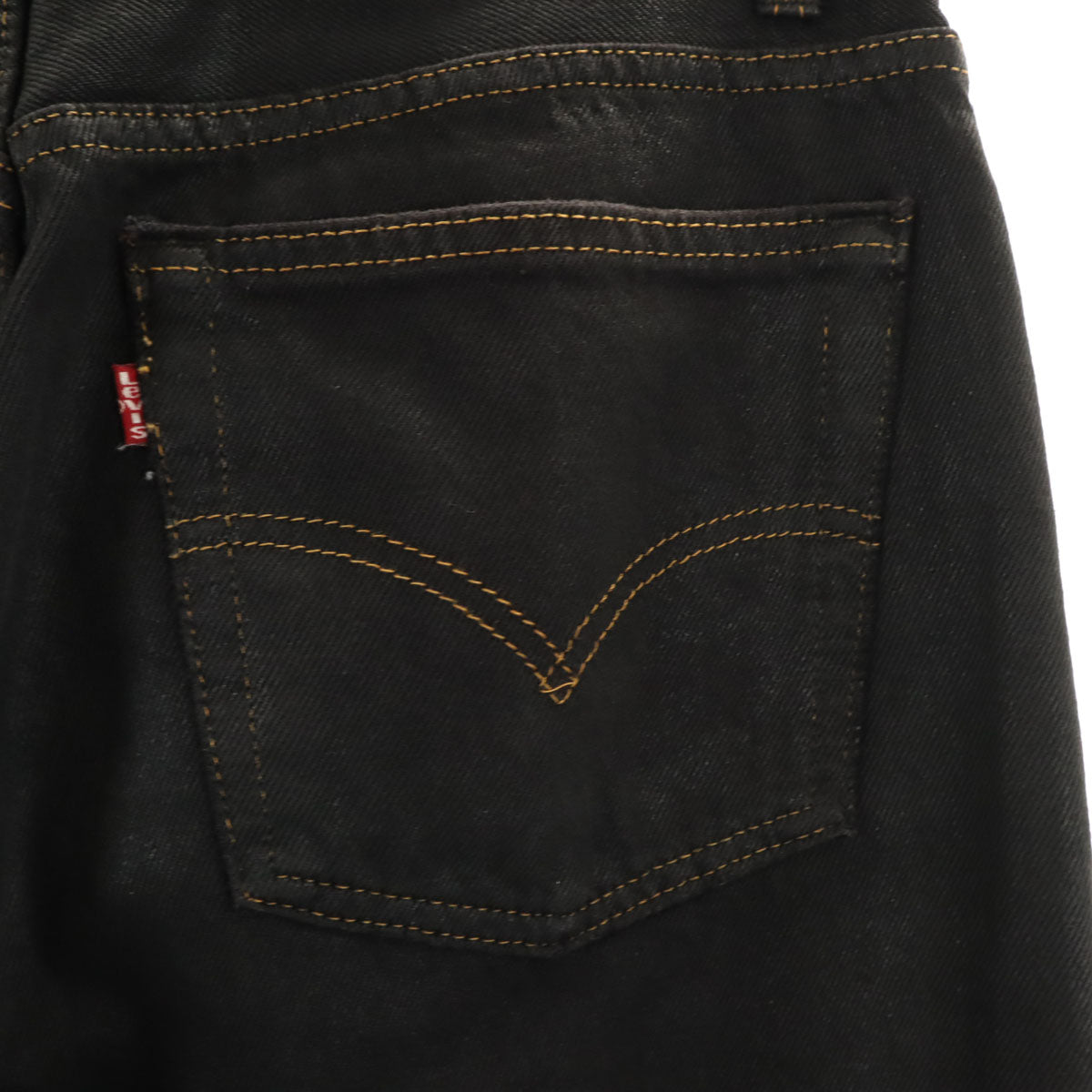 Levi's リーバイス 90s オールド USA製 ストレッチ ストレートデニムパンツ w32 ブラック系 ボタンフライ メンズ
