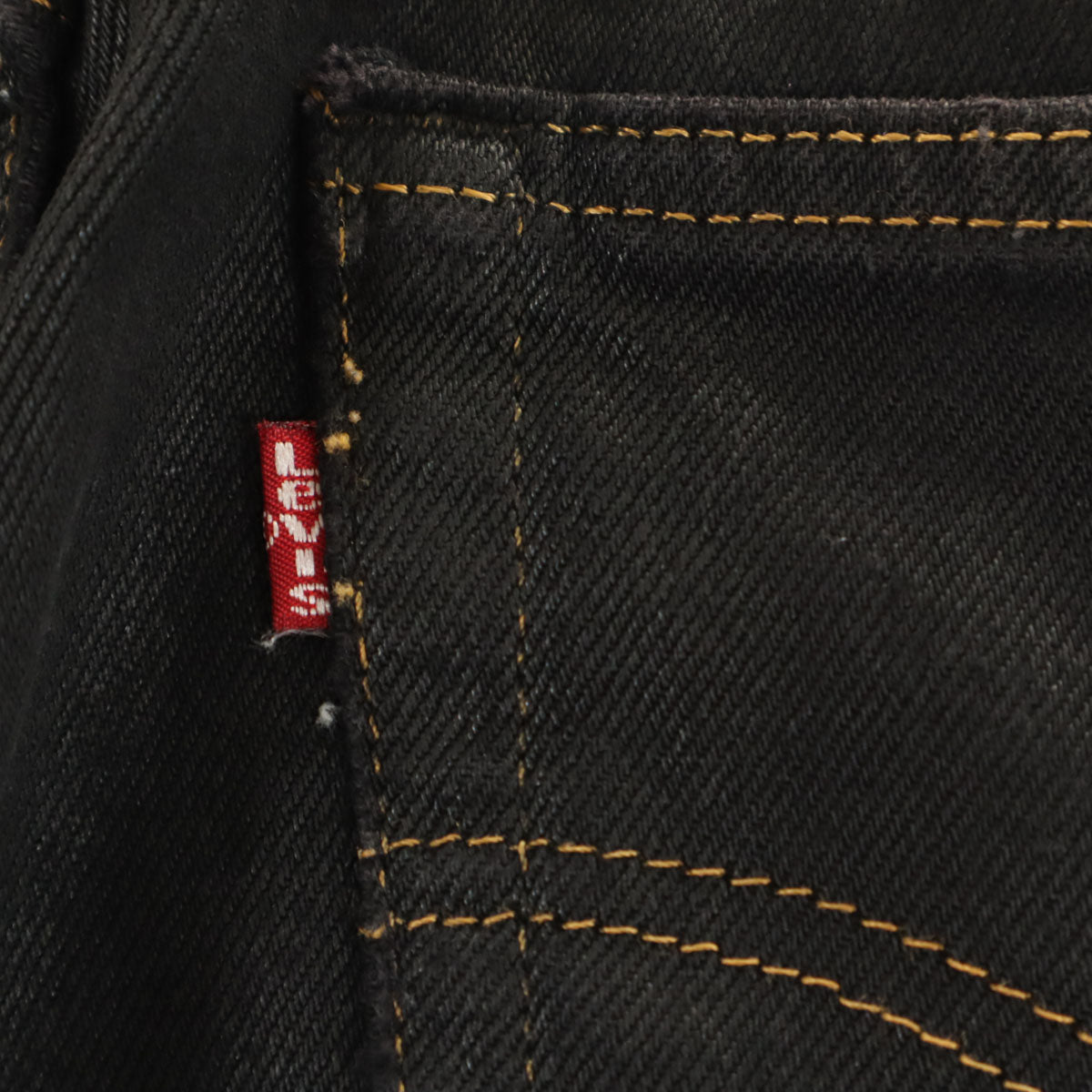 Levi's リーバイス 90s オールド USA製 ストレッチ ストレートデニムパンツ w32 ブラック系 ボタンフライ メンズ
