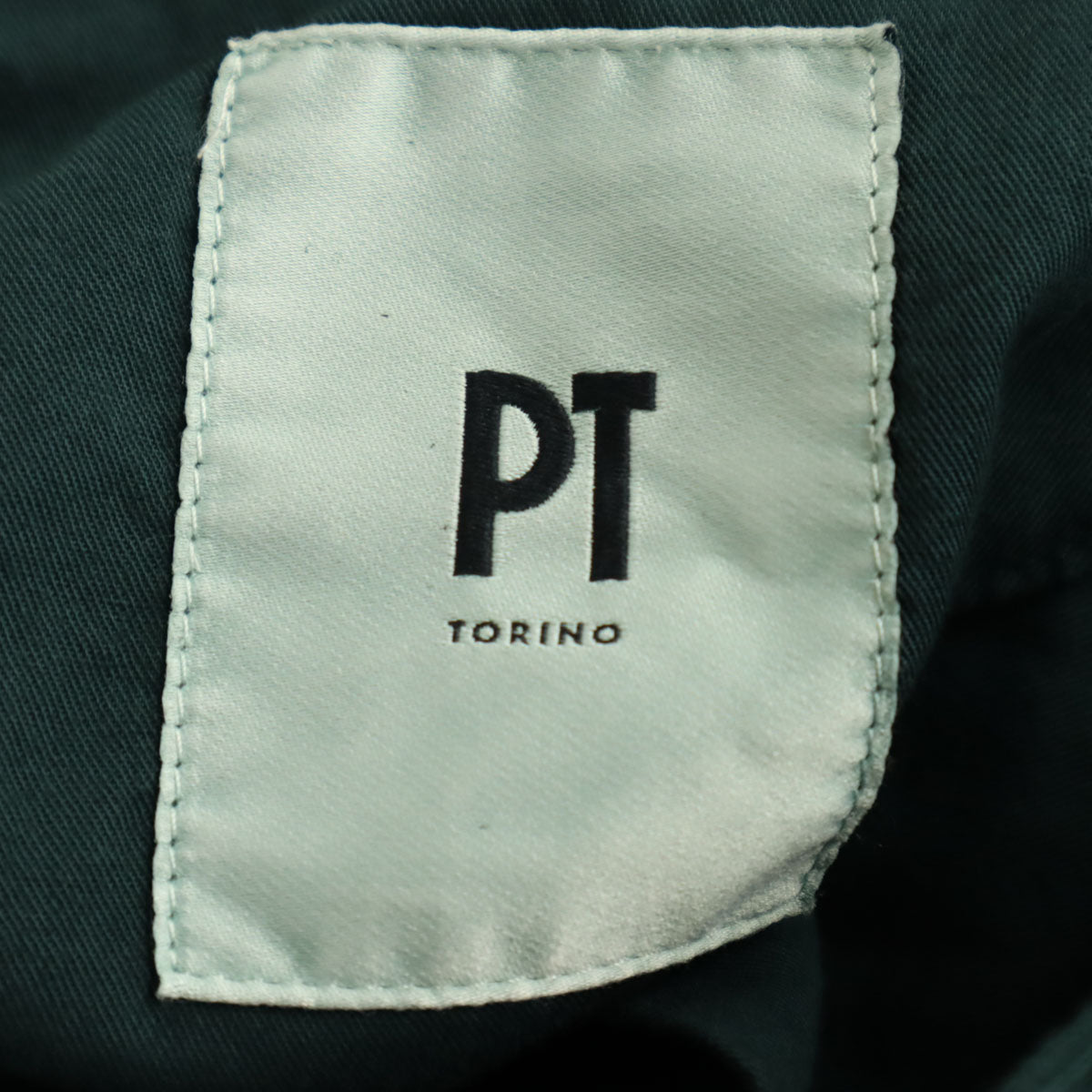 未使用 PT TORINO ピーティートリノ タック コーデュロイパンツ 46 グリーン系 メンズ