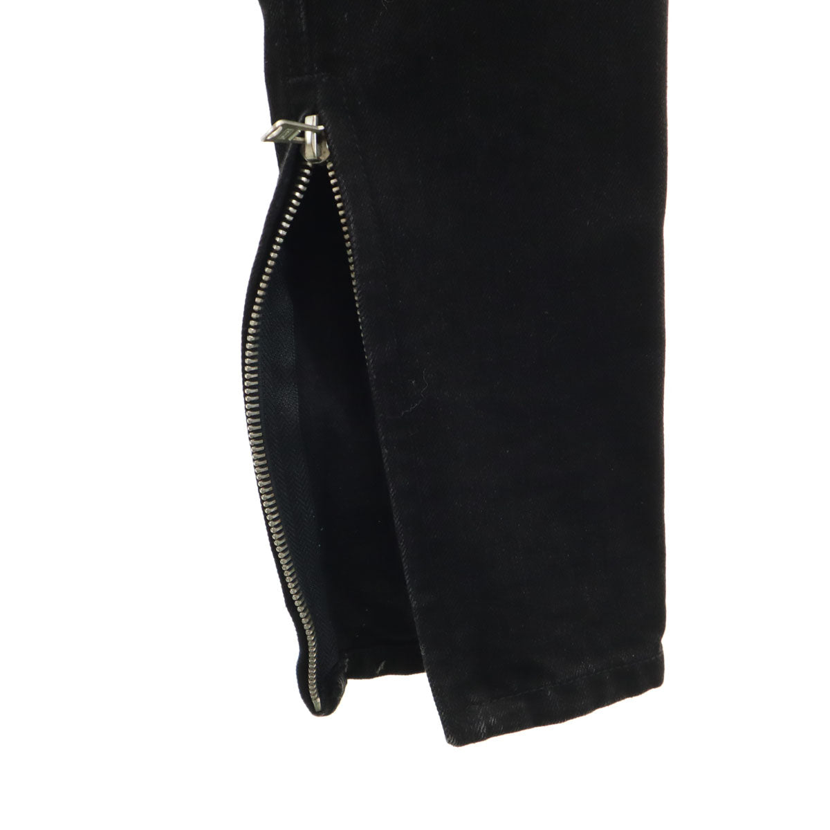 mnml ミニマル クラッシュ加工 スキニーデニムパンツ W28 ブラック ジーンズ メンズ