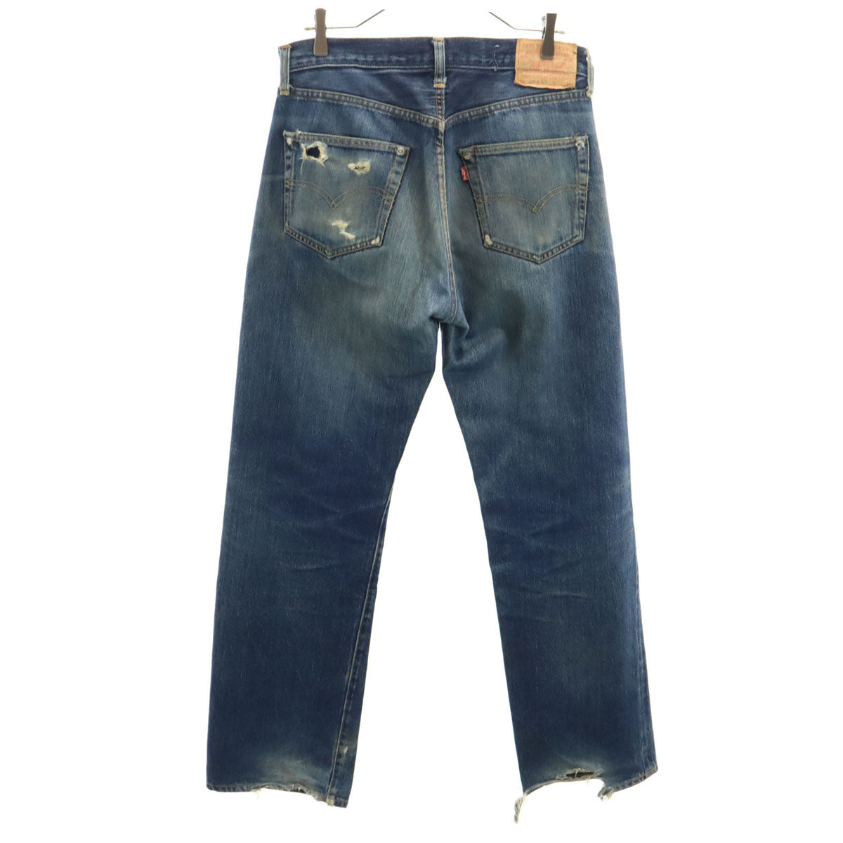 Levi's リーバイス 90s 501XX USA製 バレンシア工場 555 ビッグE オールド ストレートデニムパンツ W33 インディゴブルー ジーンズ Vステッチ 隠しリベット 赤耳 メンズ