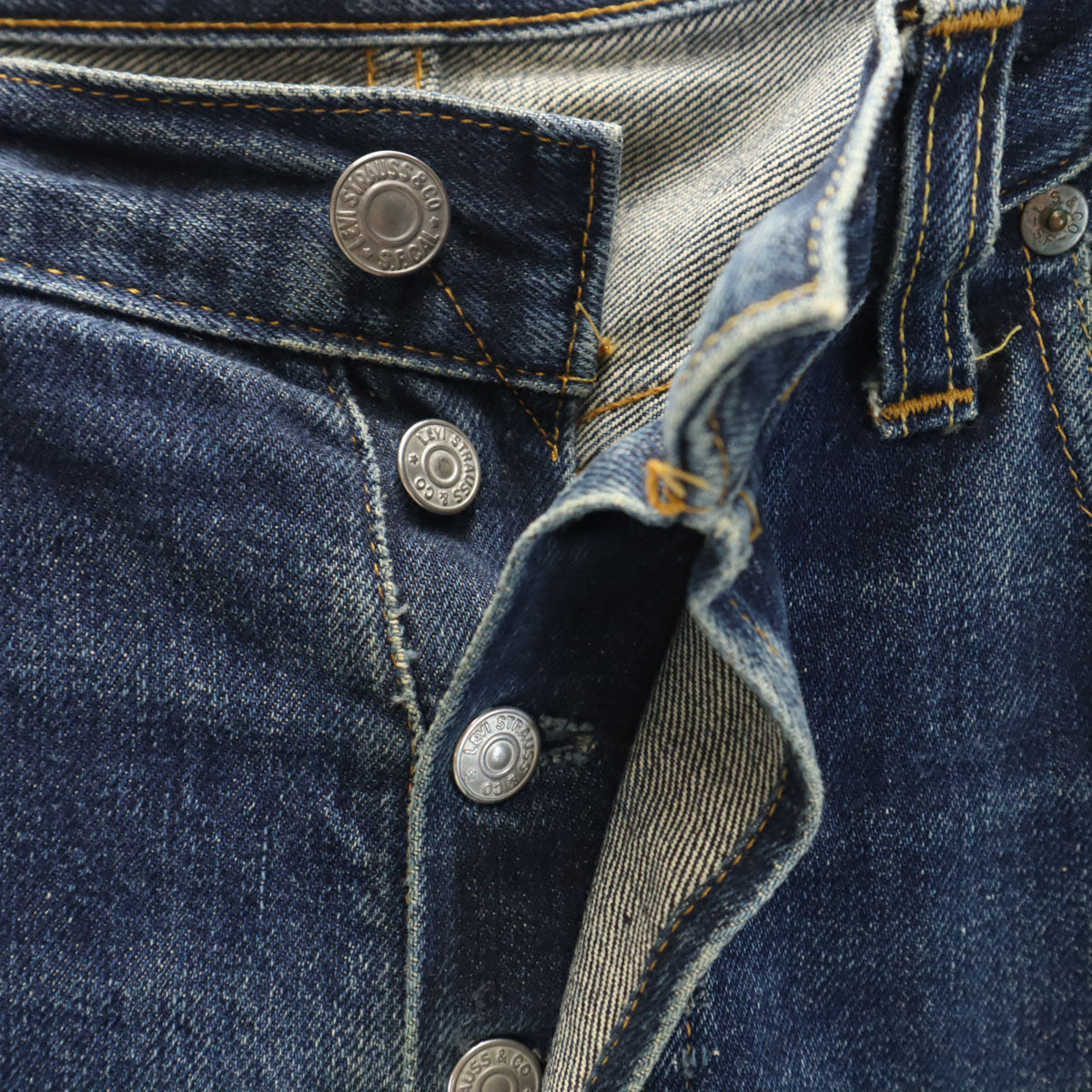 Levi's リーバイス 90s 501XX USA製 バレンシア工場 555 ビッグE オールド ストレートデニムパンツ W33 インディゴブルー ジーンズ Vステッチ 隠しリベット 赤耳 メンズ