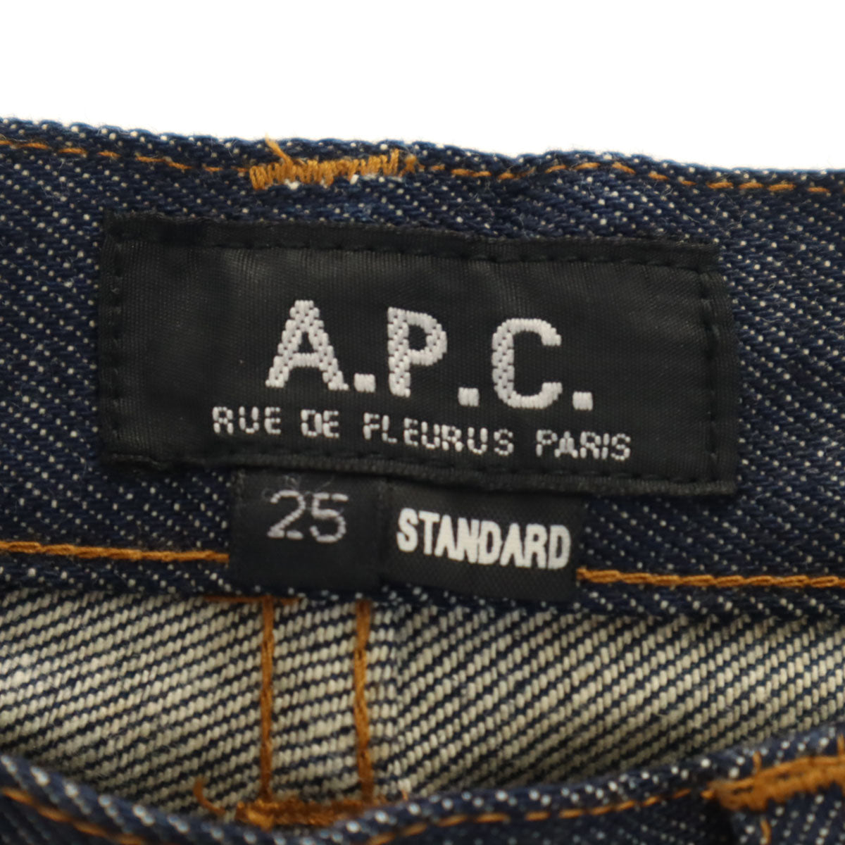 未使用 A.P.C. アーペーセー 日本製 スタンダード デニムパンツ W25 インディゴ ジーンズ レディース