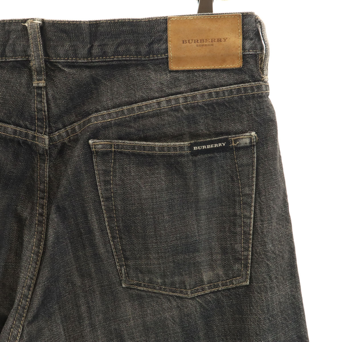 BURBERRY LONDON バーバリーロンドン 日本製 デニムパンツ W34 ブラック 三陽商会 ジーンズ メンズ