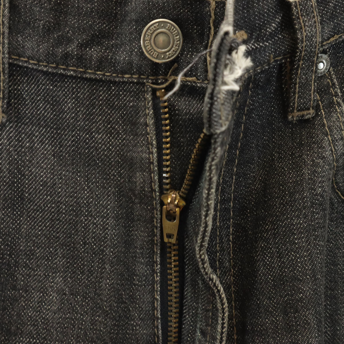 BURBERRY LONDON バーバリーロンドン 日本製 デニムパンツ W34 ブラック 三陽商会 ジーンズ メンズ