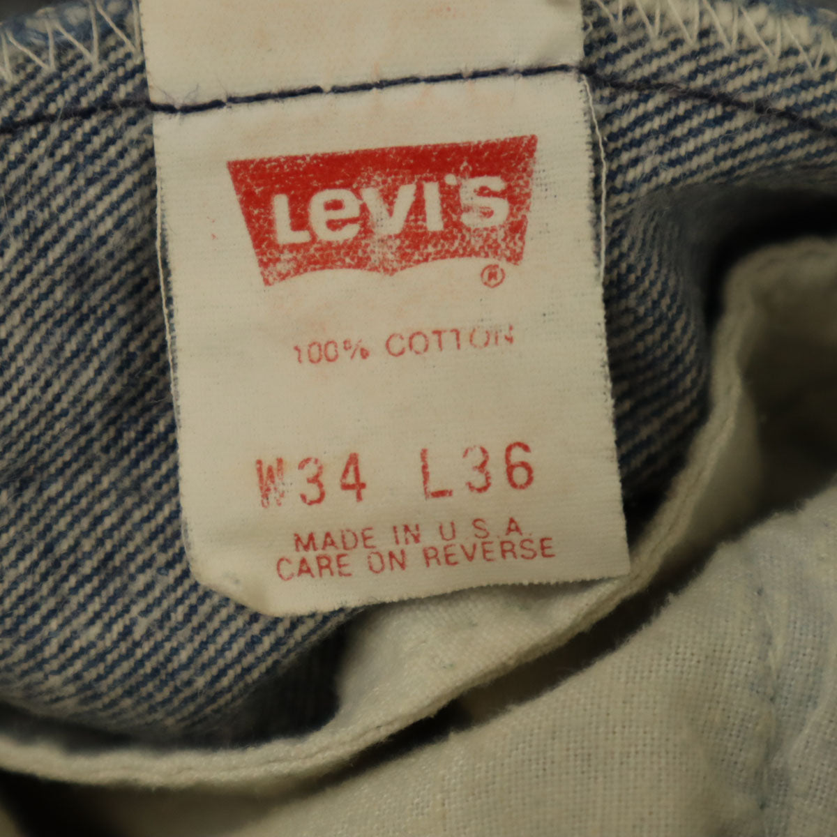 Levi's リーバイス 80s 501 USA製 オールド ストレートデニムパンツ W34 ウォッシュブルー ジーンズ メンズ