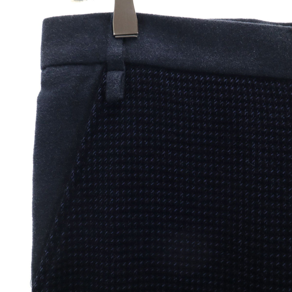 未使用 NAPE_ ネイプ 日本製 サイドカットオフ加工 スラックスパンツ M-2 ネイビー メンズ