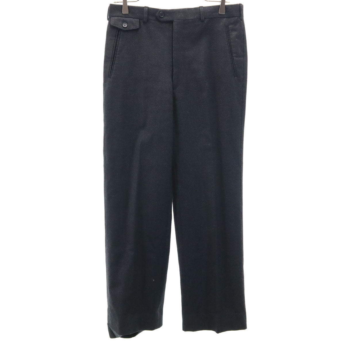 YVES SAINT LAURENT イヴサンローラン 80s 90s ウール オールド スラックスパンツ 80 チャコールグレー メンズ