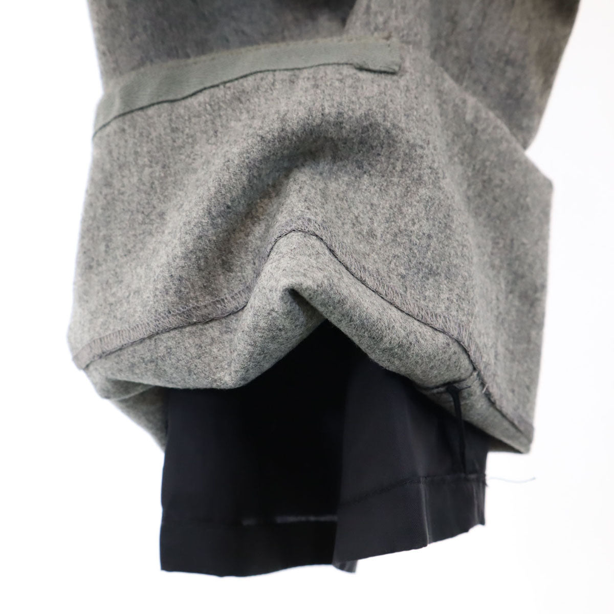 GIORGIO ARMANI ジョルジオアルマーニ イタリア製 ウールブレンド スラックスパンツ 46 グレー メンズ